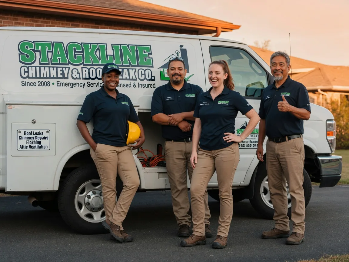 Chimney flashing repair company in Pomona, IL